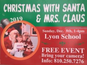 Christmas with Santa & Mrs Claus @ Lyon School House